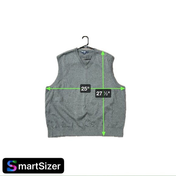 Cremieux Charcoal Gray Pima Cotton V Neck Sleeveless Sweater Vest Sz XXL - Picture 6 of 8